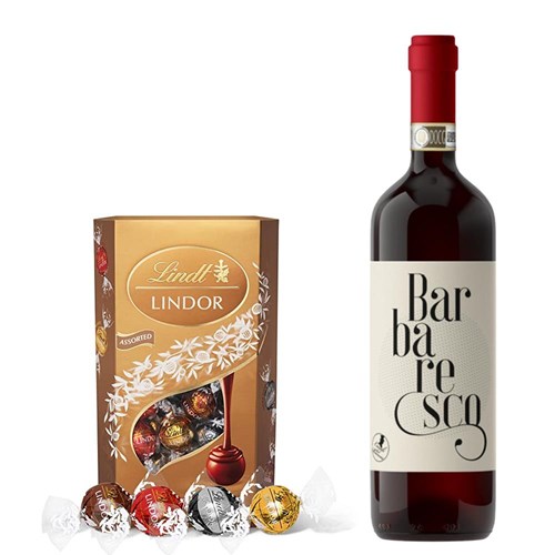 Antario Barolo 75cl Red Wine With Lindt Lindor Assorted Truffles 200g